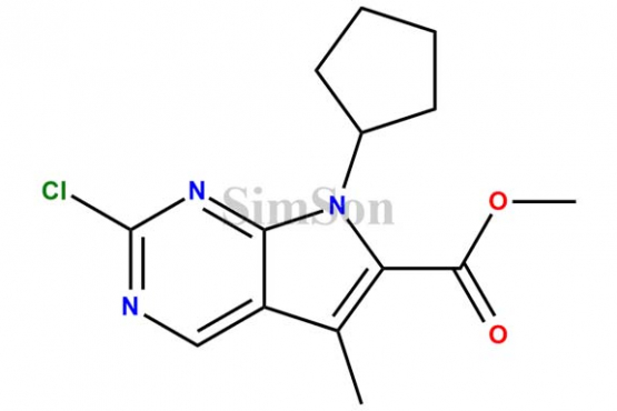 methyl 2-chloro-7-cyclopentyl-5-methyl-7H-pyrrolo[2,3-d]pyrimidine-6-carboxylate