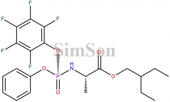 2-ethylbutyl ((R)-(perfluorophenoxy)(phenoxy)phosphoryl)-L-alaninate