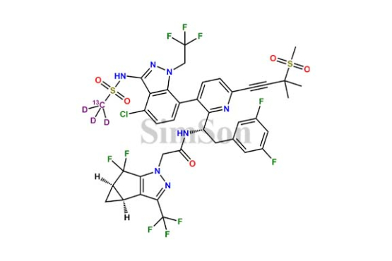 [13C,2H3]-Lenacapavir (Major), isomers mixture