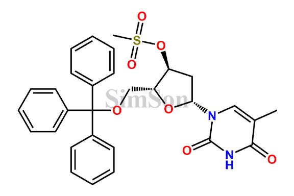 5`-O-Trityl-3`-O-mesylthymidine