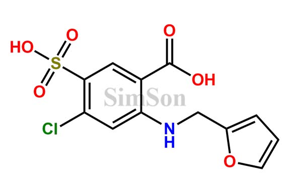 4-chloro-2-((furan-2-ylmethyl)amino)-5-sulfobenzoic acid