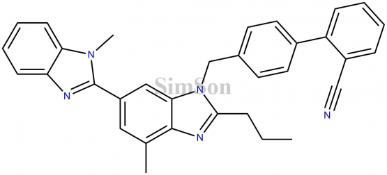 4`-[(1,4`-Dimethyl-2`-propyl[2,6`-bi-1H-benzimidazol]-1`-yl)methyl]-[1,1`-biphenyl]-2-carbonitrile