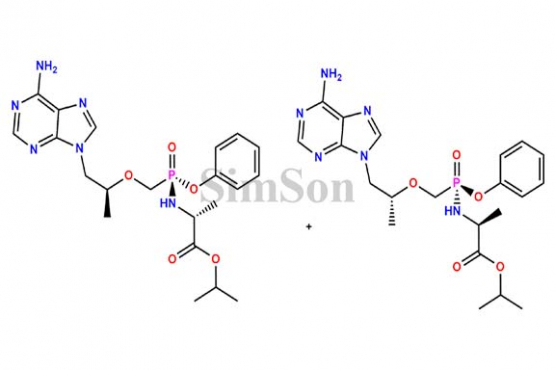 (SR)-isopropyl 2-(((SR)-((((SR)-1-(6-amino-9H-purin-9yl)propan-2 yl)oxy)methyl)(phenoxy)phosphoryl)amino)propanoate