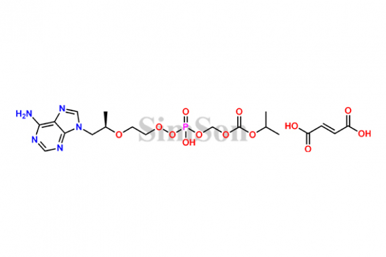 Mono-POC Methyl Tenofovir Fumarate Salt (Mixture of Diastereomers)