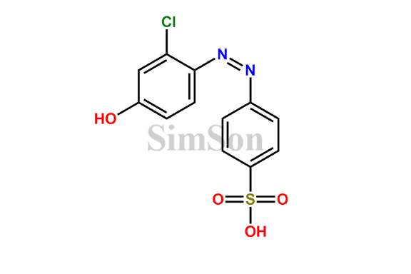 4-[(Z)-(2-chloro-4-hydroxyphenyl)diazenyl]benzene-1-sulfonic acid