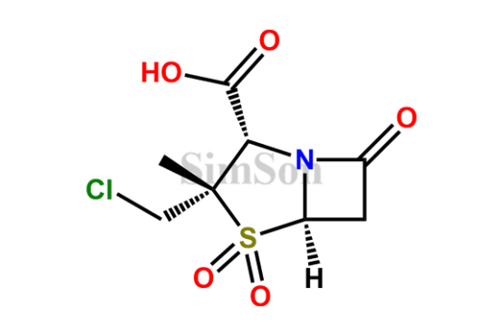 (2S,3S,5R)-3-methyl-3-chloromethyl-7-oxo-4-thia-1-azabicyclo[3.2.0]heptane-2-carboxylic acid-4,4-dioxide