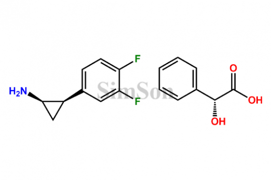 (1R,2R)-2-(3,4-difluorophenyl)cyclopropanamine (R)-2-hydroxy-2-phenylacetate