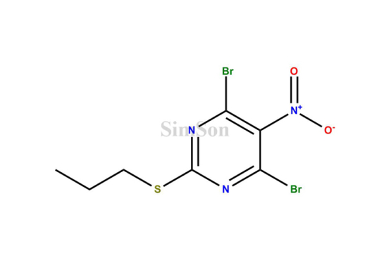 4,6-dibromo-5-nitro-2-(propylthio)pyrimidine