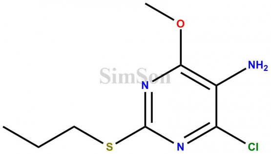 4-chloro-6-methoxy-2-(propylthio)pyrimidin-5-amine