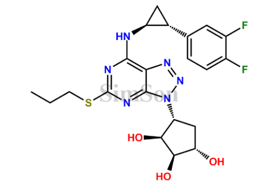 (1S,2R,3S,4R)-4-(7-(((1S,2R)-2-(3,4-Difluorophenyl)cyclopropyl)amino)-5-(propylthio)-3H-[1,2,3]triazolo[4,5-d]pyrimidin-3-yl)cyclopentane-1,2,3-triol