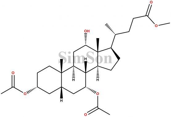 3,7-diacetoxy 12-hydroxy cholic acid methyl ester