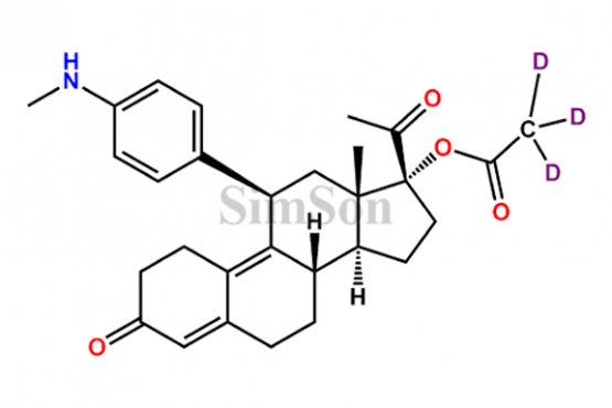 N-Desmethyl Ulipristal Acetate-D3