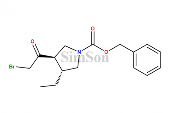 (3R,4R)-Benzyl-3-(2 bromoacetyl)-4-ethylpyrrolidine-1-carboxylate