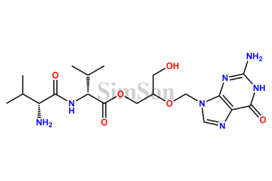 2-((2-Amino-6-oxo-1,6-dihydro-9H-purin-9-yl)methoxy)-3-hydroxypropylD-valyl-D-valinate