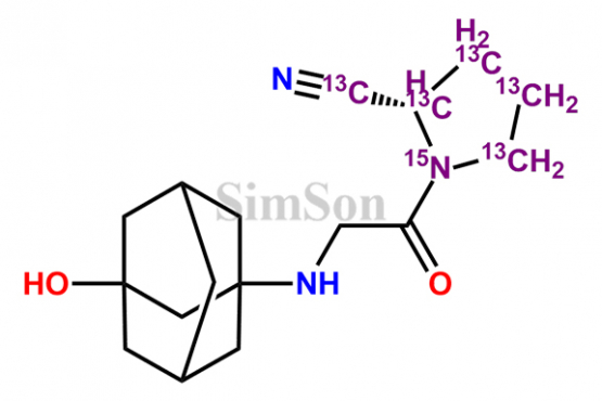 Vildagliptin 13C5-15N