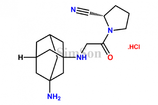 (2S)-1-(2-((3-aminoadamantan-1-yl)amino)acetyl)pyrrolidine-2-carbonitrile hydrochloride