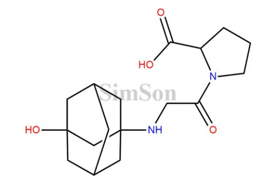 1-[[(3-hydroxytricyclo[3,3,1,13,7]decan-1-yl)amino]acetyl]pyrrolidine-2-caarboxylic acid