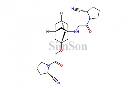 (S)-1-(((1S,3R,5R,7S)-3-(2-((S)-2-cyanopyrrolidin-1-yl)-2-oxoethoxy)adamantan-1-yl)glycyl)pyrrolidine-2-carbonitrile