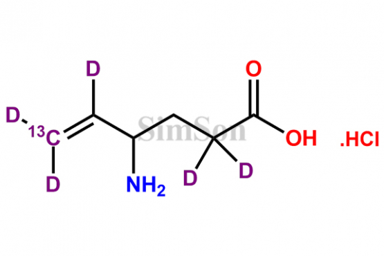 rac-Vigabatrin-[13C,D5] Hydrochloride