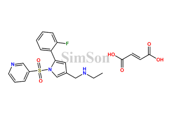 N-((5-(2-fluorophenyl)-1(pyridin-3-ylsulfonyl)-1H-pyrrole-3-yl)methyl)ethanamine fumarate