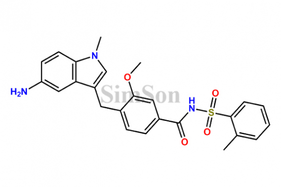 4-[(5-Amino-1-methyl-1H-indol-3-yl)methyl]-3-methoxy-N-[(2-methylphenyl)sulfonyl]benzamide