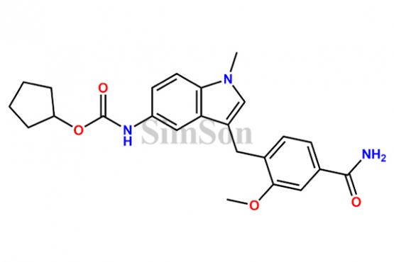 Cyclopentyl (3-(4-carbamoyl-2-methoxybenzyl)-1-methyl-1H-indol-5-yl)carbamate