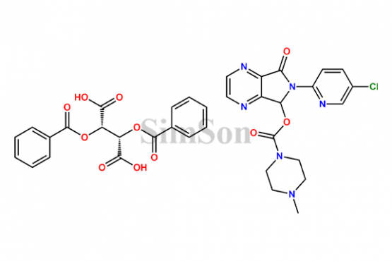 4-methyl-1-piperazinecarboxylic acid 6-(5-chloro-2-pyridinyl)-6,7-dihydro-7-oxo-5H-pyrrolo[3,4-b]pyrazin-5-yl ester dibenzoyl-D-tartarate salt