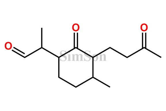 2-(4-methyl-2-oxo-3-(3-oxobutyl)cyclohexyl)propanal