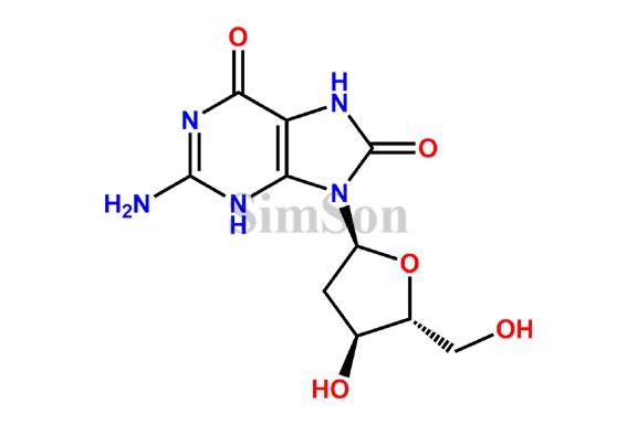 2-amino-9-((2S,4S,5R)-4-hydroxy-5-(hydroxymethyl)tetrahydrofuran-2-yl)-3H-purine-6,8(7H,9H)-dione