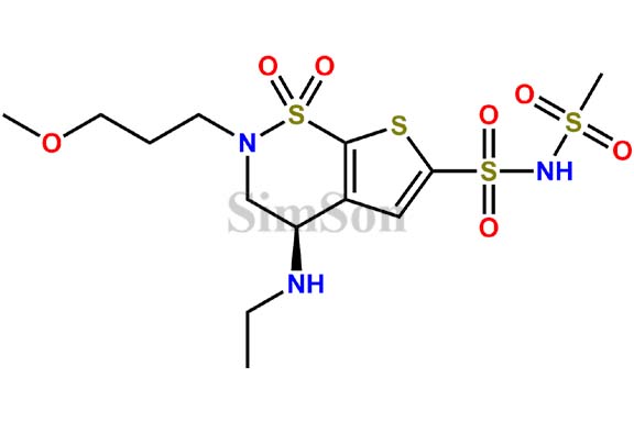 (R)-4-(ethylamino)-2-(3-methoxypropyl)-N-(methylsulfonyl)-3,4-dihydro-2H-thieno[3,2-e][1,2]thiazine-6-sulfonamide1,1-dioxide