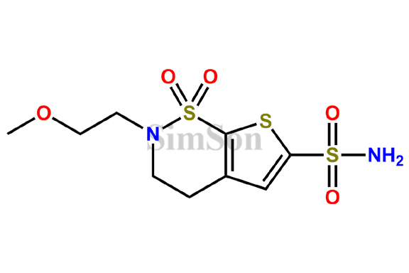 2-(2-methoxyethyl)-3,4-dihydro-2H-thieno[3,2-e][1,2]thiazine-6-sulfonamide 1,1-dioxide