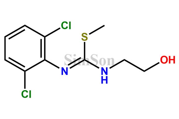 (Z)-methyl N`-(2,6-dichlorophenyl)-N-(2-hydroxyethyl)carbamimidothioate
