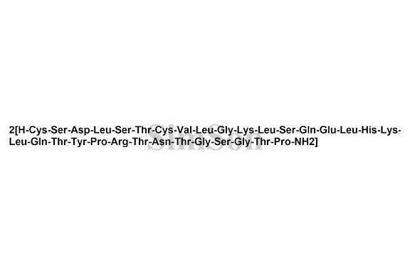 Calcitonin Parallel Dimer