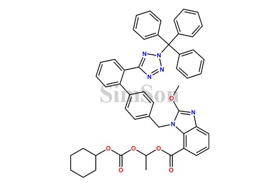 Candesartan Cilexetil N2-Trityl Methoxy Analog
