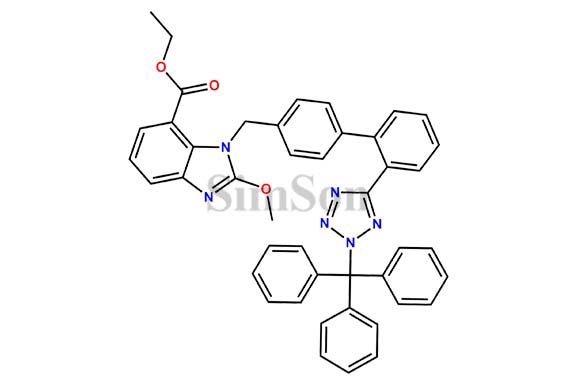 Candesartan Ethyl Ester N2 Trityl Methoxy Analog