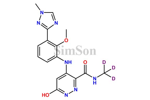 6-Hydroxy-4-((2-methoxy-3-(1-methyl-1H-1,2,4-triazol-3-yl)phenyl)amino)-N-(methyl-d3)pyridazine-3-carboxamide