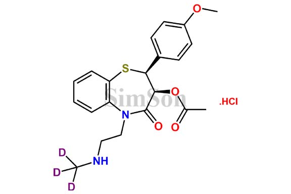 N-Desmethyl Diltiazem-D3 Hydrochloride