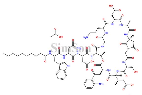 Daptomycin Anhydro Impurity Acetate