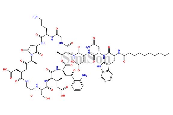 Asp-cyclized Daptomycin
