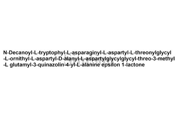Daptomycin quinlinoyl analog
