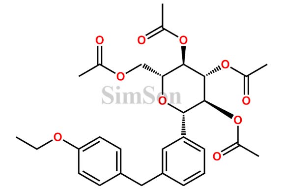 Dapagliflozin Deschloro tetraacetate impurity