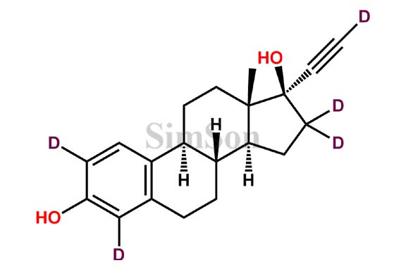 17a-Ethinylestradiol-2,4,16,16,21 D5