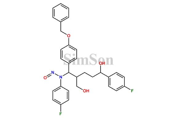 Ezetimibe Benzyl Diol Nitroso Impurity (Racemic)