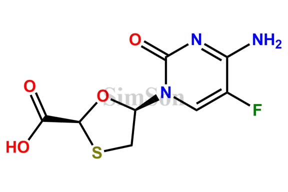 Emtricitabine Carboxylic Acid Relative