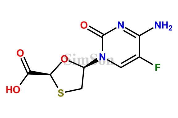 (2S,5R)-Emtricitabine Carboxylic Acid