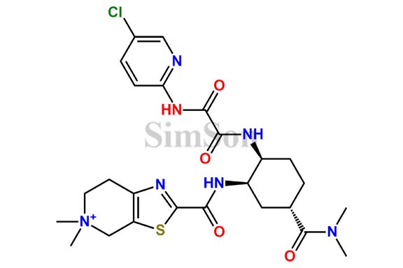 2-(((1R,2S,5S)-2-(2-((5-chloropyridin-2-yl)amino)-2-oxoacetamido)-5-(dimethylcarbamoyl)cyclohexyl)carbamoyl)-5,5-dimethyl-4,5,6,7-tetrahydrothiazolo[5,4-c]pyridin-5-ium