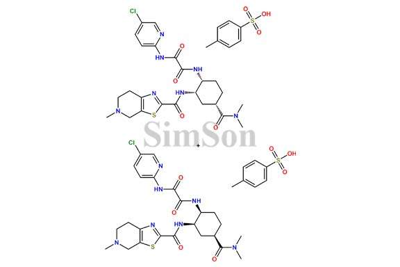 Mixture of Edoxaban (SRR,RSS)-Diastereomer tosylate