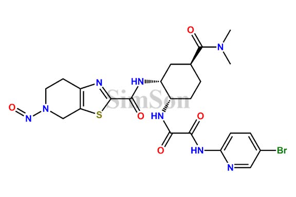 Edoxaban Bromo Desmethyl N-nitroso impurity