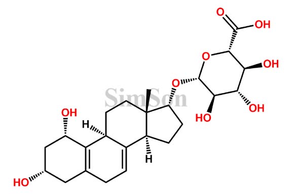 (2S,3S,4S,5R,6R)-6-(((1S,3S,9S,13S,14S,17R)-1,3-Dihydroxy-13-methyl-2,3,4,6,9,11,12,13,14,15,16,17-dodecahydro-1H-cyclopenta(a)phenanthren-17-yl)oxy)-3,4,5-trihydroxytetrahydro-2H-pyran-2-carboxylic Acid