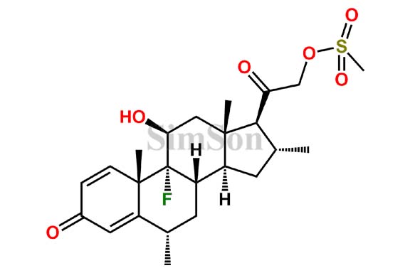 Fluorometholone 21-Mesyloxy Analog